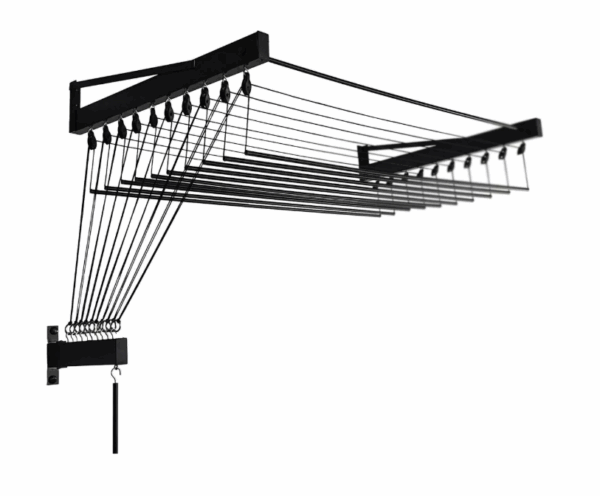 Varal Individual de Parede - PRETO